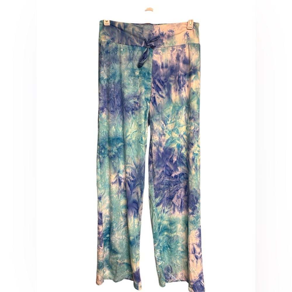🇱🇷Blue Tie Dye Wide Leg Pants.